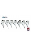 AGXGOLF Men's Magnum XS Series #3, 4, 5, 6, 7, 8 & 9 Hybrid Irons Set, Graphite w/Matching Head Covers; USA Built